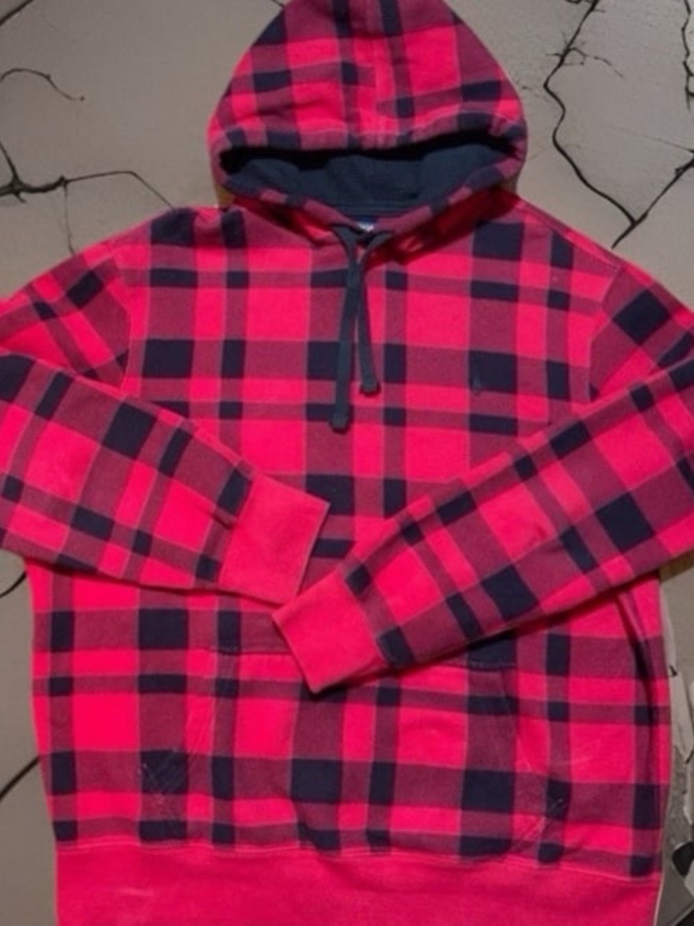 Polo Ralph Lauren Buffalo Plaid Fleece Hoodie, Men’s size XL/TG